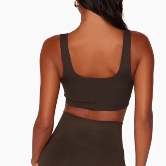 SET Active Sculptflex Box Cut Bra in Espresso Brown - Picture 5 of 5